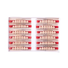 Dental Acrylic Resin DIY Denture False Teeth Upper Lower Full Set Shade A1/A2/A3