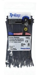 Thomas & Betts Ty-Rap TY525MX 7.31 Inches 50lb BLACK UV 100/BAG 7TAG009170R0002