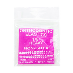 Orthodontic Elastics 3/16 Medium 4.5Oz 100 Pack Intraoral Elastic Bands Latex Fr