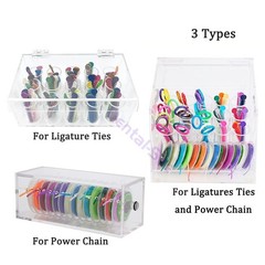 Dental Orthodontic Power Chain Ligature Tie Holder Case Organizer Storage Box