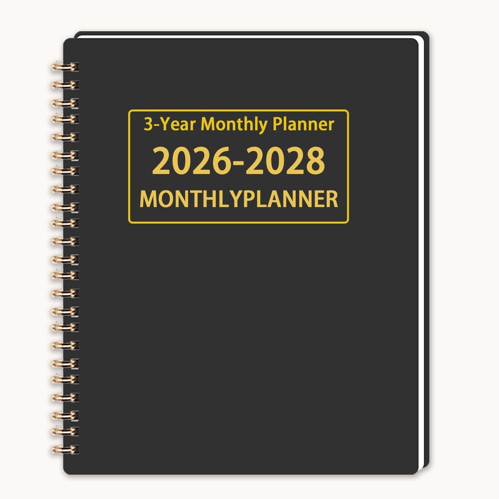 Monthly Planner 2026-2028, 3 Year 5.7” X 8.5”, Black(JAN2026-DEC2028)
