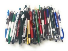 50ct Wholesale / Bulk Lot Misprint Ballpoint Ink Click Pens: Mixed Colors/Styles