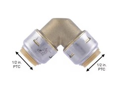 SharkBite MAX UR256A, 1/2-in. x 1/2-in. 90-Degree Push-to-Connect Elbow Fitting