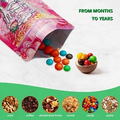 4×5” Mylar Bags Resealable Stand Up Pouches Odor Proof Storage Multi-Purpose