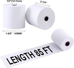 2-1/4″ X 85′ Thermal Paper Rolls for Credit Card -2.25 x 85 ft Thermal Paper …