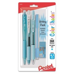 Pentel Color Shades Writing Packs – Assorted Colors, mechanical pencil, erasers,