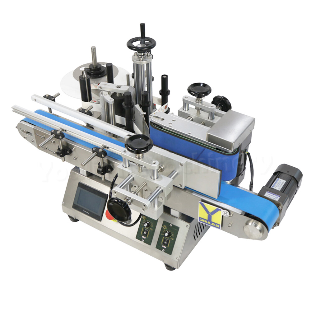 MT-100 Automatic Round Bottle Labeling Machine, Glass Bottle Label Applicator