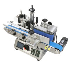 MT-100 Automatic Round Bottle Labeling Machine, Glass Bottle Label Applicator