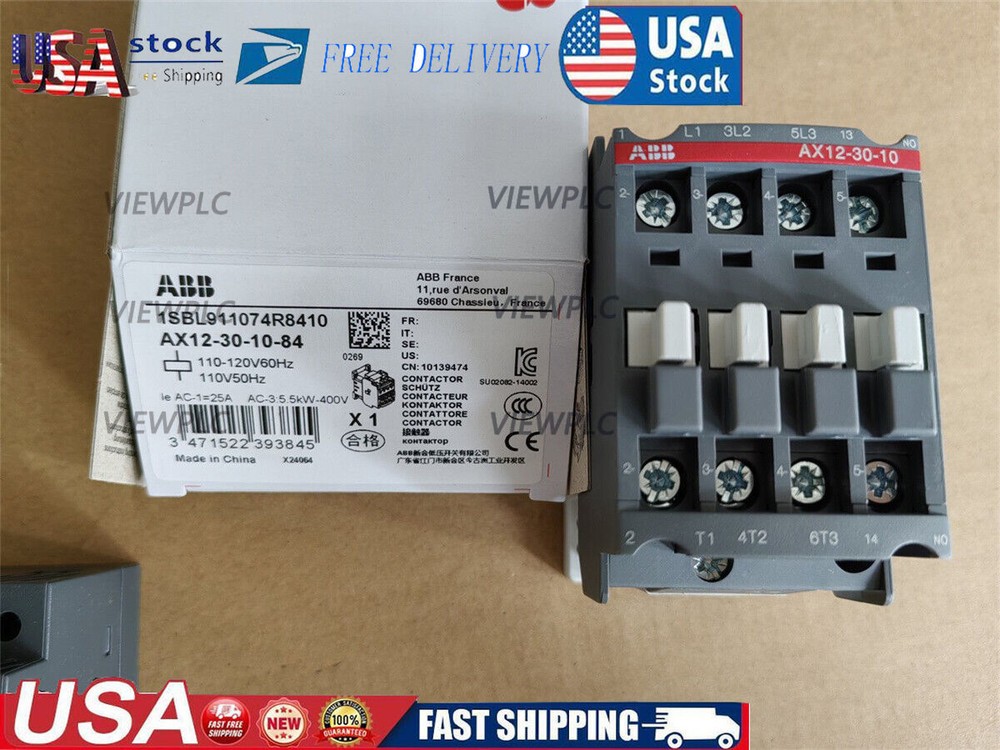 NEW ABB Contactor AX12-30-10-84 AC 110V 50/60Hz AX12-30-10