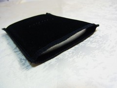 Authentic Cartier Business Card Holder Stainless steel Case Rare w/Pouch & Paper