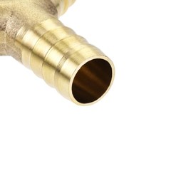 2Pcs Reducing Barb Hose Fitting Y Shape Pipe Connector Brass 1/2″ x 3/8″ x 3/8″