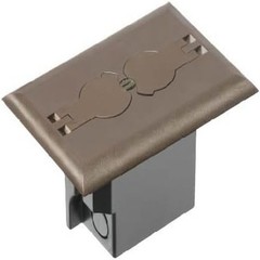 Arlington FLBRF101BR-1 Retrofit Floor Box Dark Brown Open Box