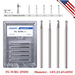 5pcs/box Dental FG Carbide Burs Surgical Drills for High Speed Handpiece