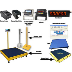 SL-700 Black Industrial Digital Floor Scale, Imported, non-Certified