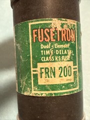 Bussmann Fusetron FRN200 Fuse FRN 200