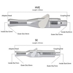 Dental Universal HVE/SE Valves Strong+Weak Suction Handle Saliva Ejector Adaptor