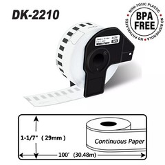 Compatible with Brother Labels DK-2205(62mm x 30.48m) DK-2210 DK-1241 DK-1201