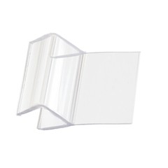 Ultra Clear Polycarbonate Shower Door Seal Strip for 3/8″ (10mm) Frameless Glass