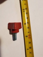 M6X15 Plastic Knob Thumb Screw Tee Wing NEW 10 pack Red 516684