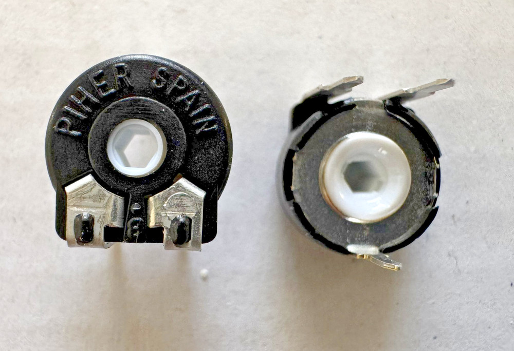 10 Pcs PT10MV10-254A2020 PIHER Potentiometer 1Turn Horizontal THT 10MM 250kΩ ±20