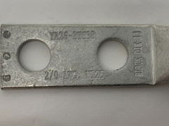 Burndy YA262TC38 50239NL 2-Hole Compression Lug 2/0 AWG Solid/Stranded Copper