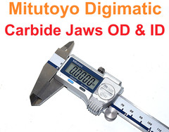 MITUTOYO 6″ DIGITAL CALIPER with CARBIDE on BOTH OD and ID JAWS 500-737-20