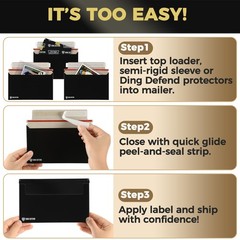 Card Shipping Envelopes 110 Pack – 7 x 4.35 In Trading Cards Self-Adhesive Black