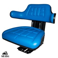 Blue Tractor Suspension Seat Fits Ford / New Holland 3320 3330 3400 4330 4340