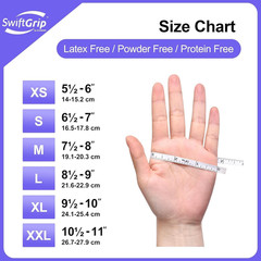 Disposable Nitrile Exam Gloves, 3Mil, Medium, Box of 100, Violet Nitrile Gloves