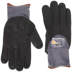Atg 34845/m Maxiflex Endurance Nylon Microfoam Nitrile 3/4 Gr Gloves Black/gray
