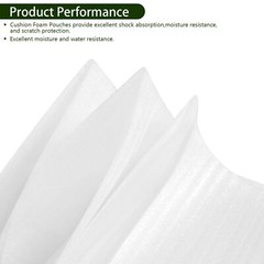 50 Pack 8×8 Inch Cushion Foam Pouches Wrap Sheets for Fragile Items Shipping