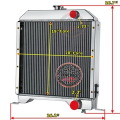 Skid Steer Loader 3 Row Radiator Fits Case 1840 1845C # 1347609C1 1A12192