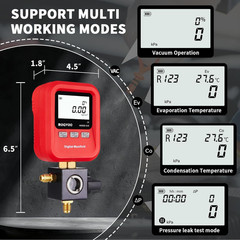 Digital Single Manifold Gauge, HVAC Refrigerants Digital AC Gauges Pressure Gaug