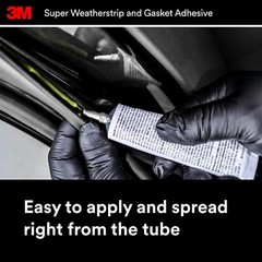 Black Super Weatherstrip and Gasket Adhesive, 08008, 5 fl oz, 1 Per Pack