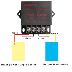 Voltage Converter DC 24V Step Down to DC 12V 10A 120W Voltage Regulator Reducer