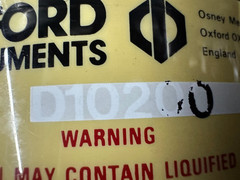 Oxford Instruments Model D10200 Cryogenic Dewar Variable Temperature Insert Assy