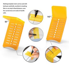 Pro Vinyl Wraps Applicator Tool Kit Window 8.7 x 6.02 x 1.69 inches, Yellow
