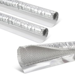 6mm ID Self-wrap Heat Shield Sleeve Thermal Reflective for Cable Wire Hose 1M