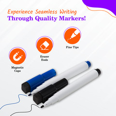 Magnetic Dry Erase Board 8 5 x 11 Inches Small White Board with Markers