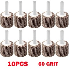 10Pcs 60 Grit Drill Flap Wheel Sander 1x1x1/4″ Flapper Sanding Grinding NEW