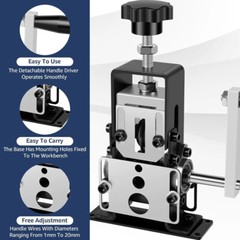 Manual Wire Stripping Machine Portable Cable Stripper 1mm to 21mm Hand Crank US