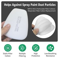 10-500Pcs 5N11 Cotton Filters Replacement for 6200 6800 7502 Respirator Filters