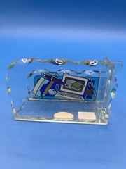 Joan Baker Designs Glass Business Card Holder General Office BCH1024