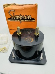 SIMPSON Panel AC AMP METER 0-400 AC Amperes Alternating Current F.S.-400/5ACA #1