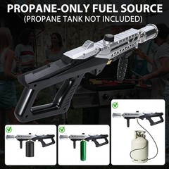 Muphop Powerful Propane Torch Gun, Flamethrower Gun with Adjustable Flame, Bl…