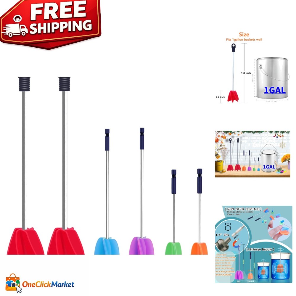Versatile 3-Sized Drill Attachment Paint Mixer – Ideal for Resin & Epoxy Mixing