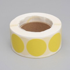 Yellow Blank Sticker Labels 500 each per roll Great for Orders Crafts Fun