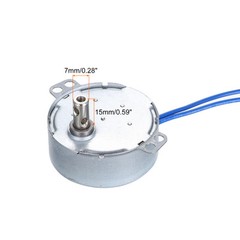 TYC-50 Small Synchronous Motor 100-127V AC 10-12RPM Shaft CW/CCW 4W 2kgf.cm