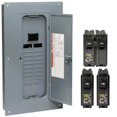 Homeline 100 Amp 20-Space 40-Circuit Indoor Main Breaker Plug-On Neutral Load Ce