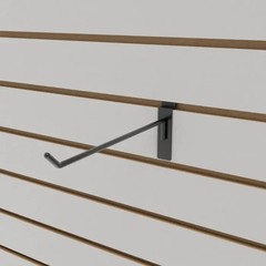 8″ Slatwall Black Peg Hooks Slat Wall Retail Display